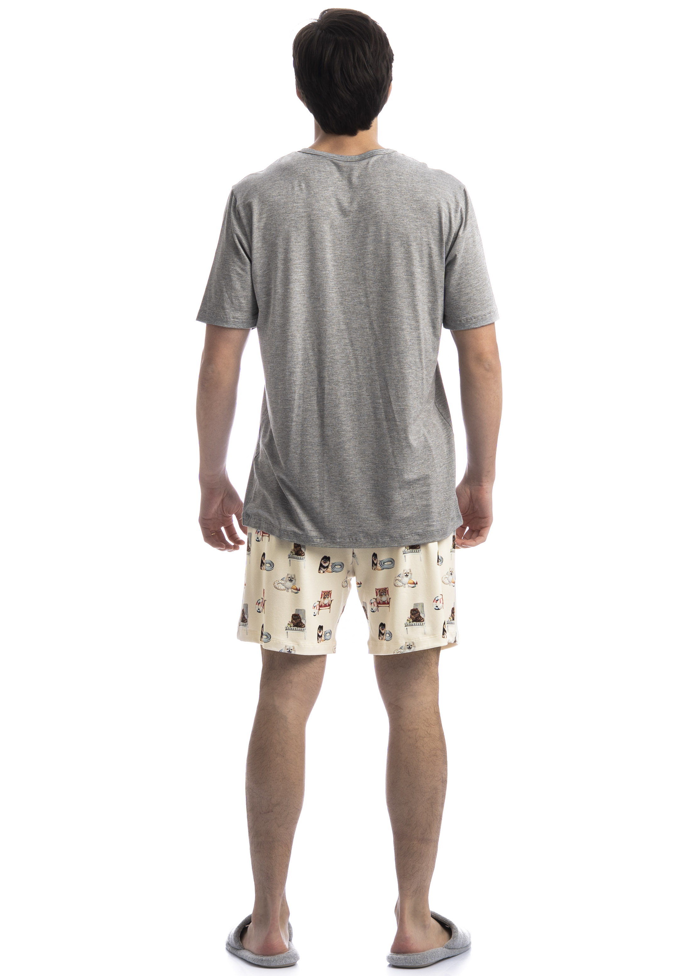 Pijama Masculino Curto Lyla Summer - Imagem 4 - Mobile