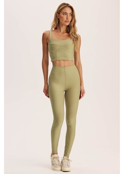 Calca Legging Invisible Slim Shape Slate Vivame Verde - Imagem 1