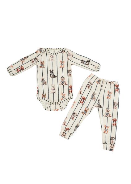 Conjunto Baby Sailor Dogs Azul-marinho - Imagem 1