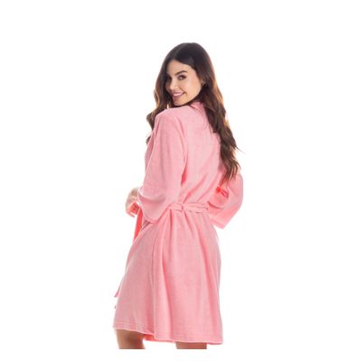 Robe Feminino Curto Em Atoalhado Liss - Imagem 2 - Mobile
