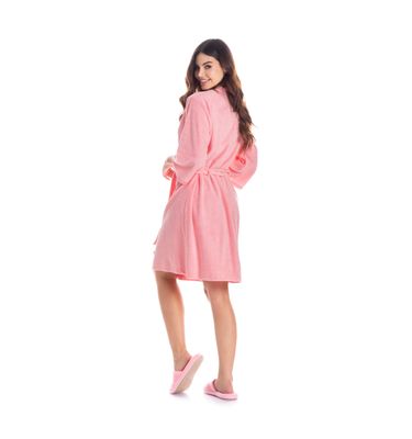 Robe Feminino Curto Em Atoalhado Liss - Imagem 4 - Mobile