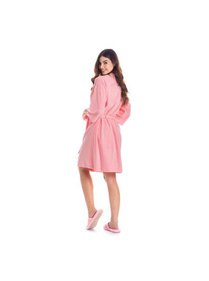 Robe Feminino Curto Em Atoalhado Liss - Imagem 4 - Desktop