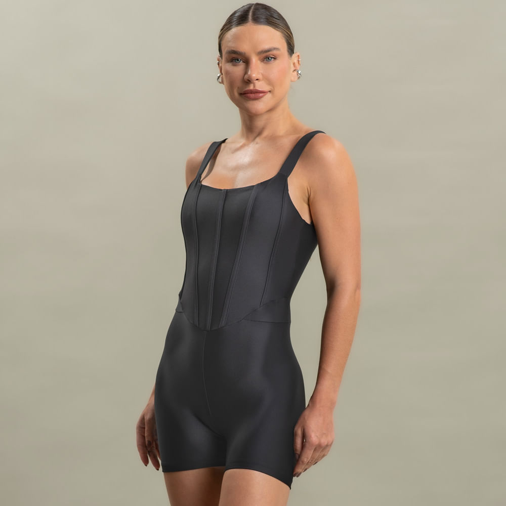 Macaquinho Feminino Curto Corset Vivame - Imagem 1