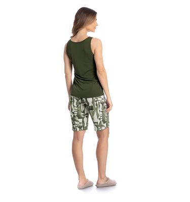 Pijama Feminino Bermuda Regata Teresa - Imagem 4 - Mobile