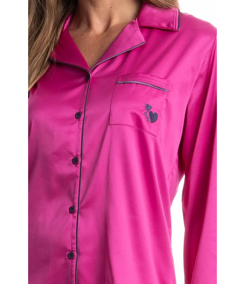 Pijama Longo Americano Valentine - Imagem 5 - Desktop