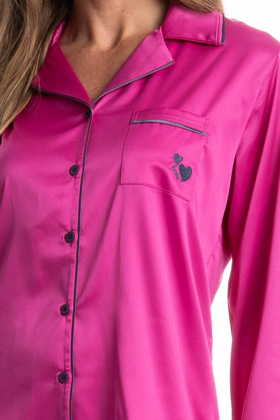 Pijama Longo Americano Valentine - Imagem 5 - Mobile