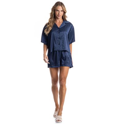 Pijama Curto Americano Marina - Imagem 3 - Mobile