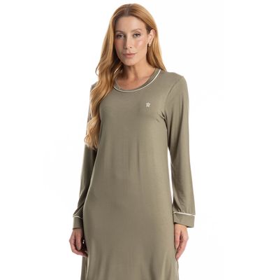 Camisão Midi Manga Longa Lisa - Imagem 3 - Mobile