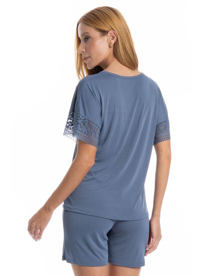 Pijama Feminino Shortão Amanda - Imagem 2 - Desktop