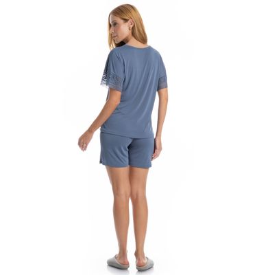 Pijama Feminino Shortão Amanda - Imagem 4 - Mobile