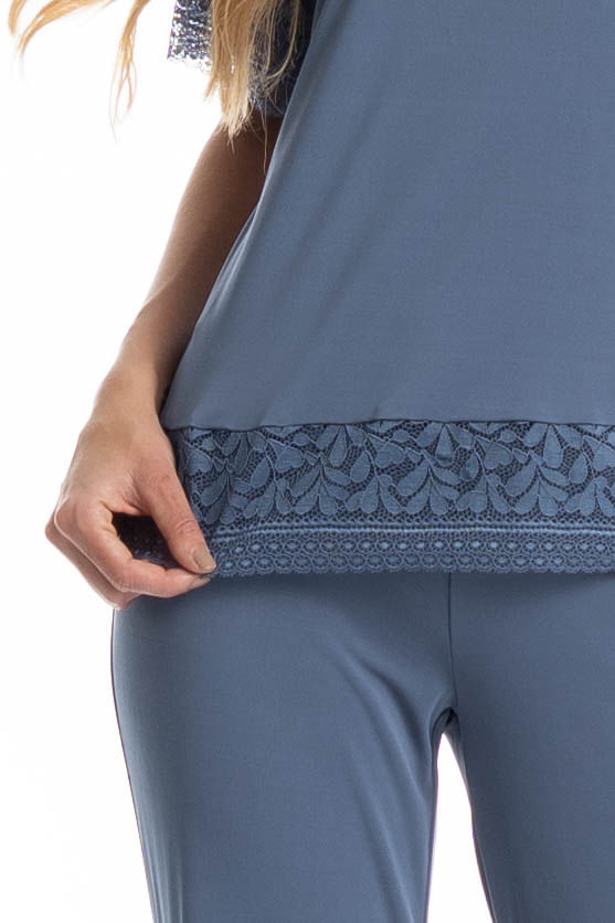 Pijama Feminino Capri Amanda - Imagem 5 - Mobile