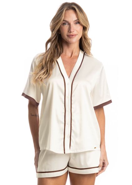 Pijama Curto Americano Lia Branco - Imagem 1