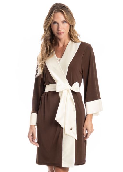Robe Feminino Diana Marrom - Imagem 1