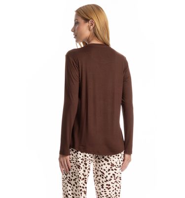 Pijama Feminino Longo Antonella - Imagem 4 - Mobile