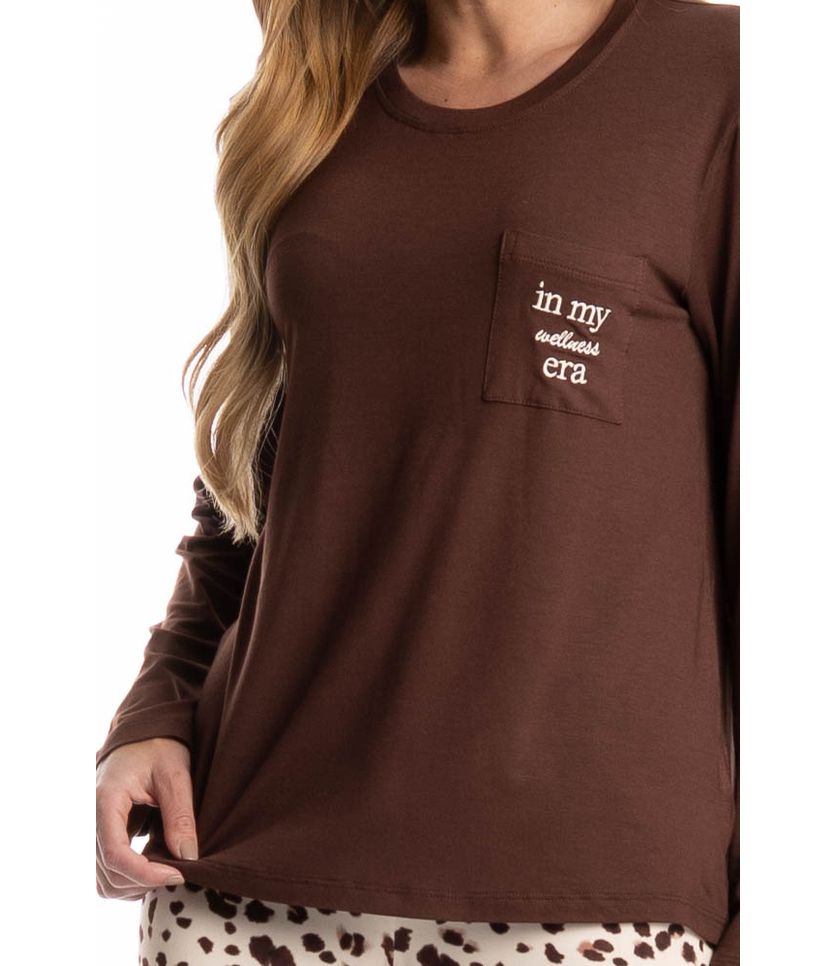 Pijama Feminino Longo Antonella - Imagem 5 - Desktop