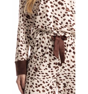 Pijama Feminino Longo Estampado Antonella - Imagem 5 - Mobile