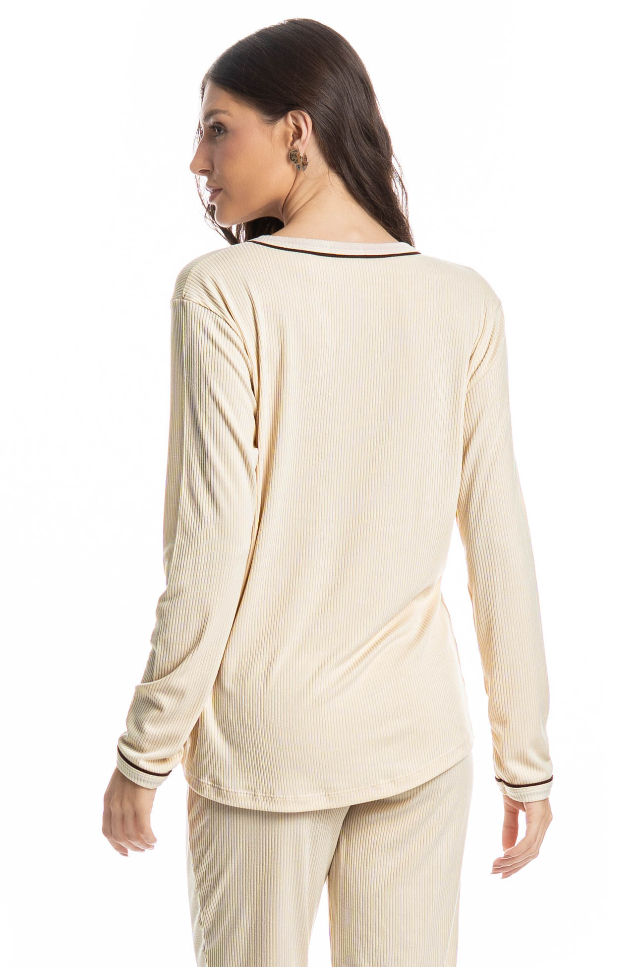 Pijama Longo Americano Madeline - Imagem 4 - Mobile