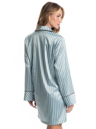 Camisão Manga Longa Abotoado Clara - Imagem 2 - Desktop