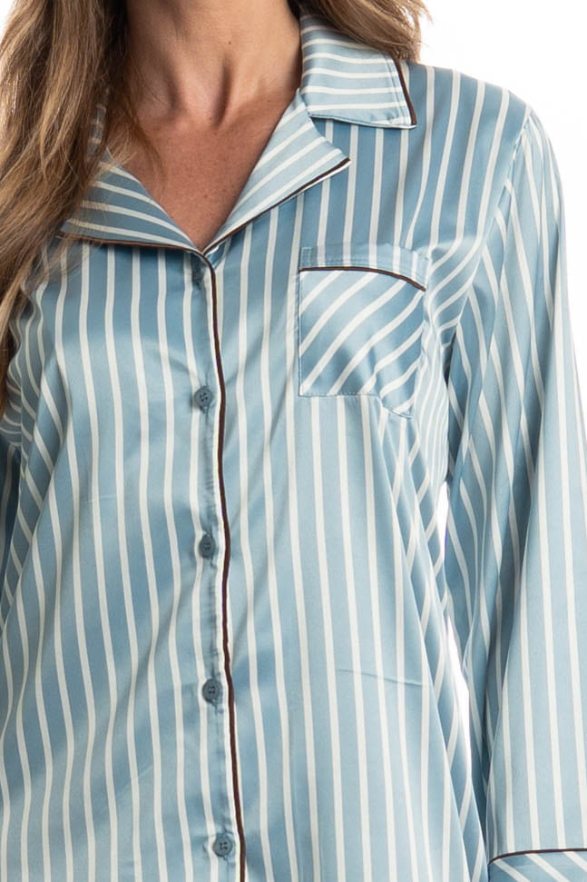 Camisão Manga Longa Abotoado Clara - Imagem 5 - Mobile