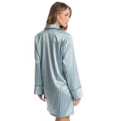 Camisão Manga Longa Abotoado Clara - Imagem 2 - Mobile