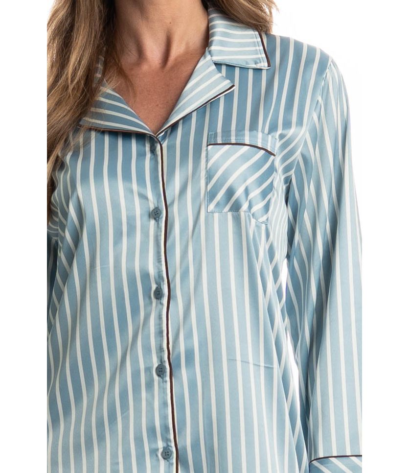Camisão Manga Longa Abotoado Clara - Imagem 5 - Desktop
