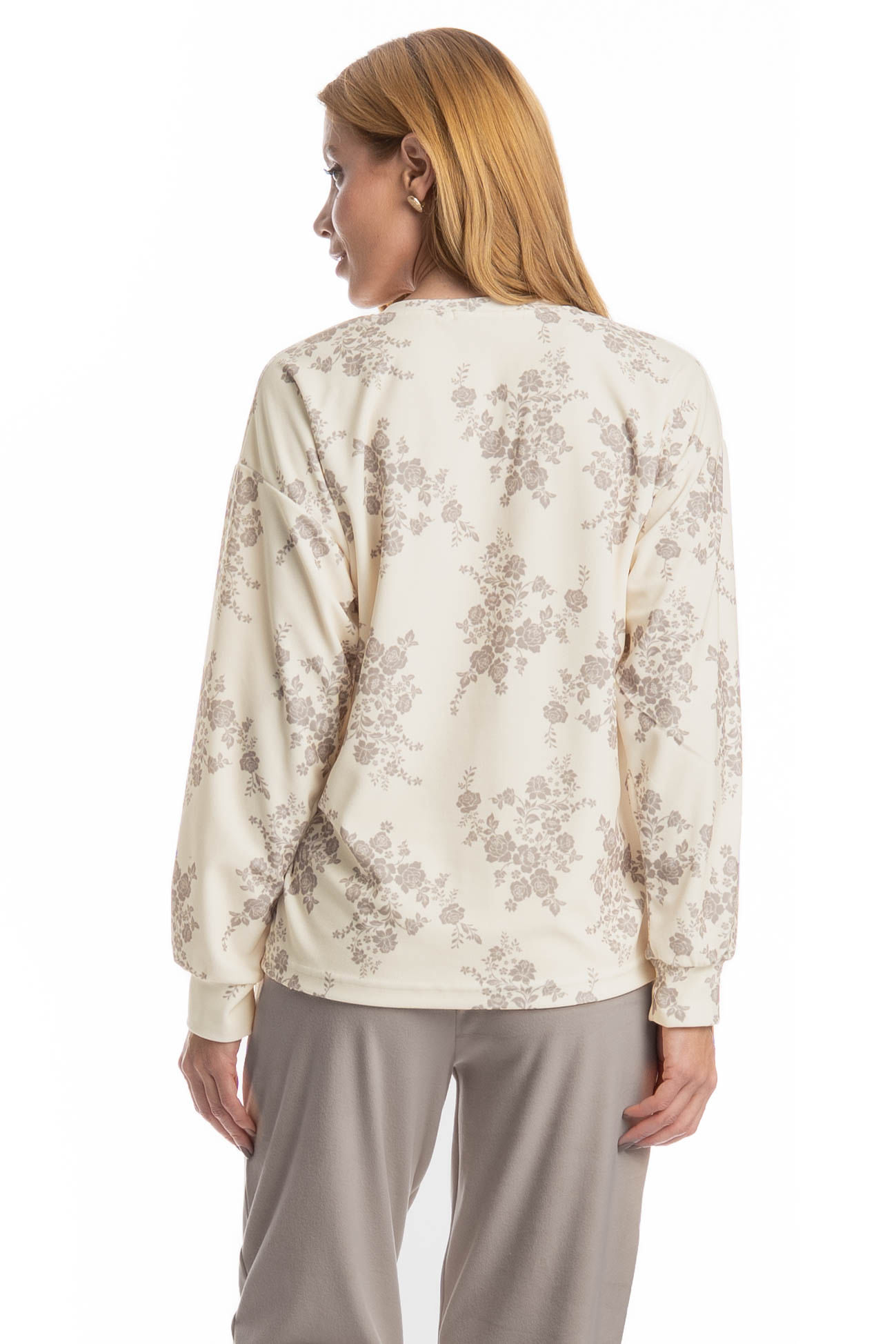 Pijama Longo Velvet Clarisse - Imagem 4 - Mobile