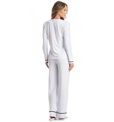 Pijama Feminino Longo Selene - Imagem 2 - Mobile
