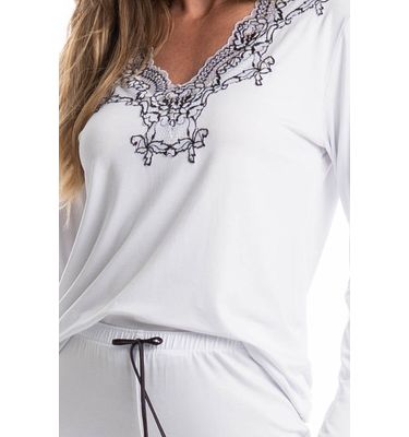 Pijama Feminino Longo Selene - Imagem 5 - Mobile