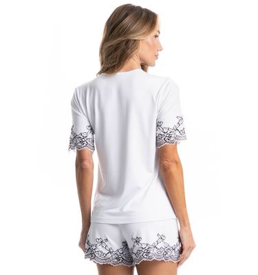 Pijama Curto Feminino Selene - Imagem 2 - Mobile