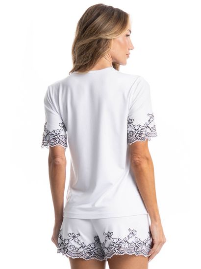 Pijama Curto Feminino Selene - Imagem 2 - Desktop