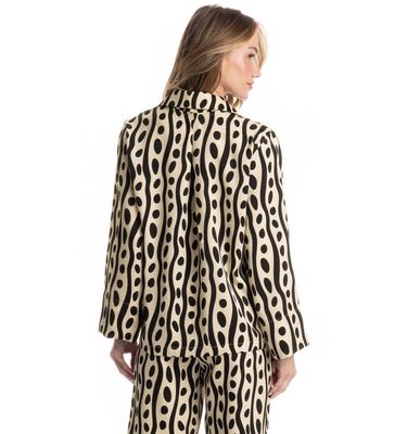 Pijama Feminino Longo Americano Lara - Imagem 4 - Mobile