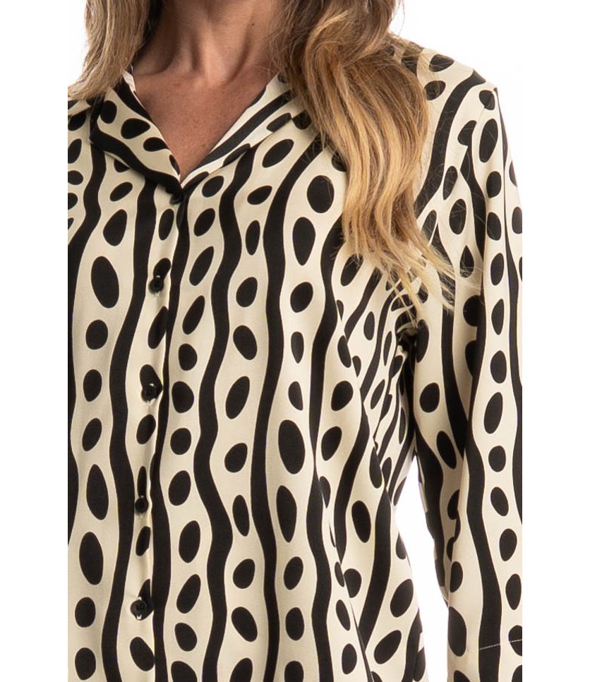 Pijama Feminino Longo Americano Lara - Imagem 5 - Desktop