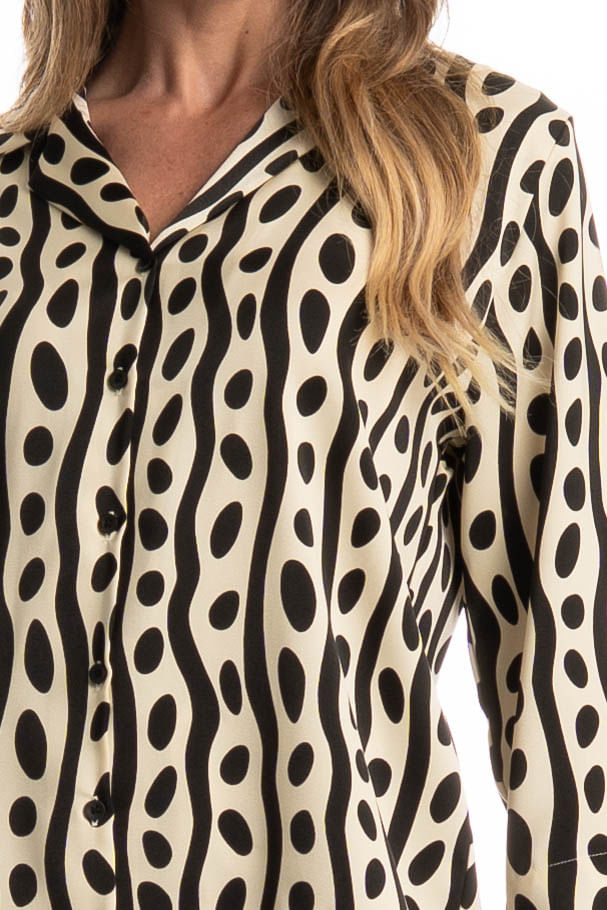 Pijama Feminino Longo Americano Lara - Imagem 5 - Mobile