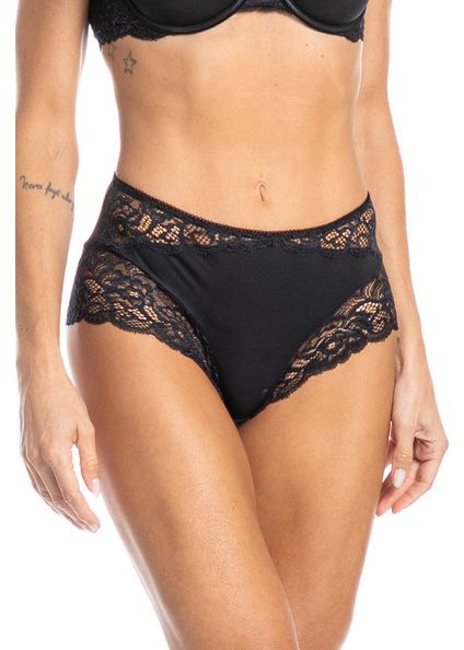 Calcinha Regular Manu Preto - Imagem 1