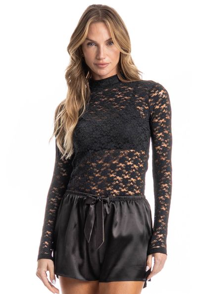Blusa Manga Longa Manu Preto - Imagem 1