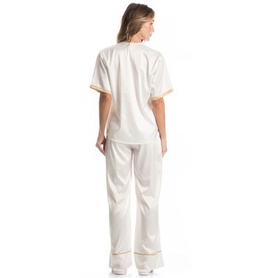 Pijama Feminino Longo Americano Siena - Imagem 2 - Mobile
