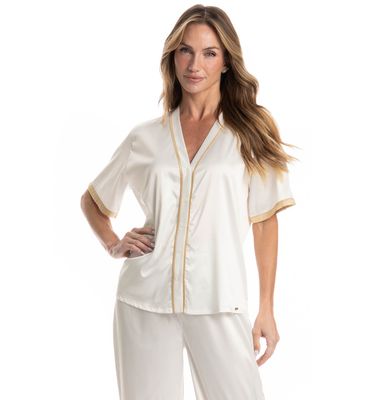 Pijama Feminino Longo Americano Siena - Imagem 3 - Mobile