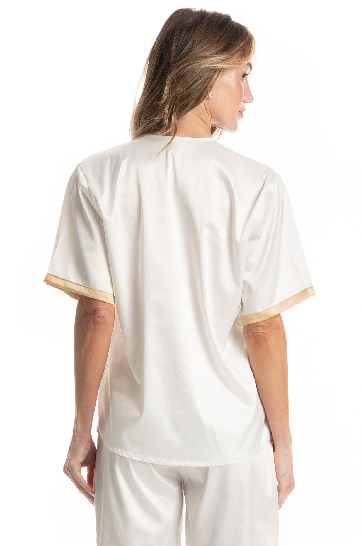 Pijama Feminino Longo Americano Siena - Imagem 4 - Mobile