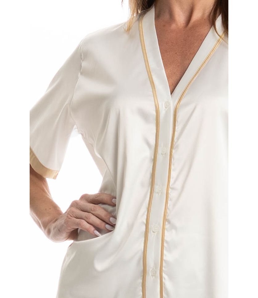 Pijama Feminino Longo Americano Siena - Imagem 5 - Desktop