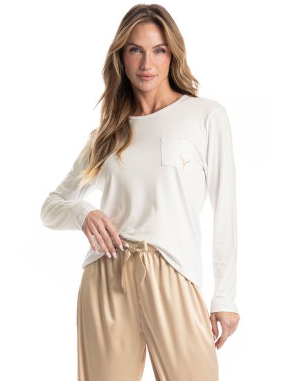 Pijama Feminino Longo Siena - Imagem 3 - Desktop
