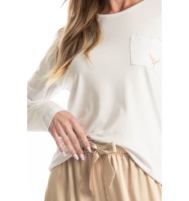 Pijama Feminino Longo Siena - Imagem 5 - Mobile