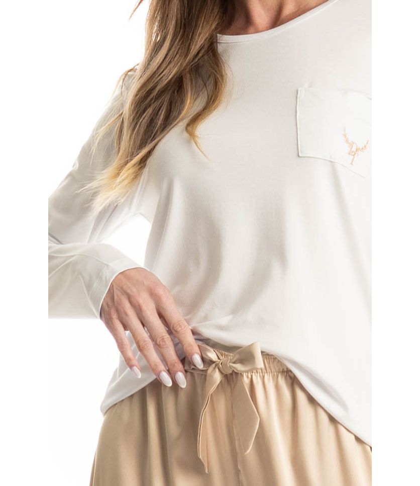 Pijama Feminino Longo Siena - Imagem 5 - Desktop