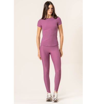 Camiseta Canelada Fit Dark Rose - Imagem 3 - Mobile