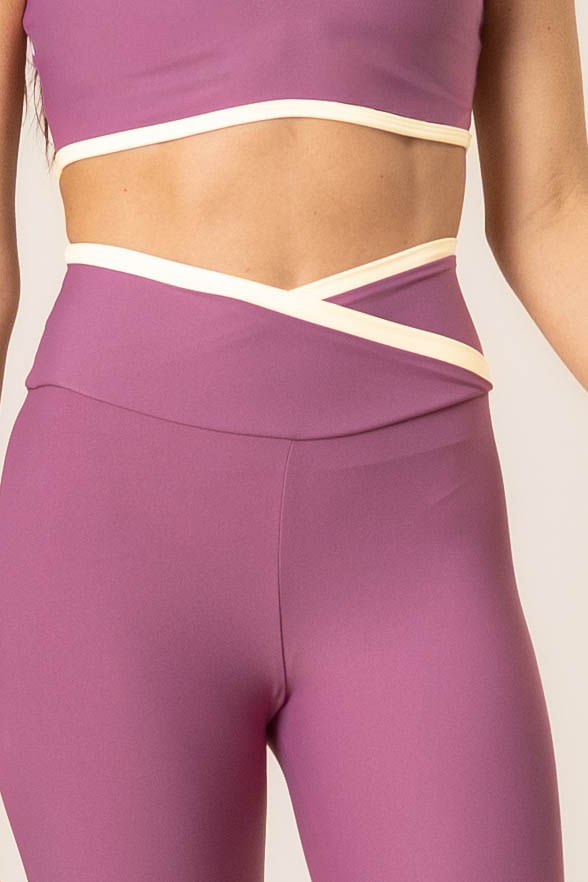 Calça Legging Wrap Shape Dark Rose - Imagem 5 - Mobile