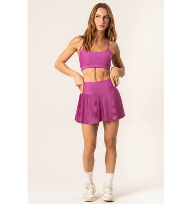 Short Saia Plissado Magenta - Imagem 3 - Mobile