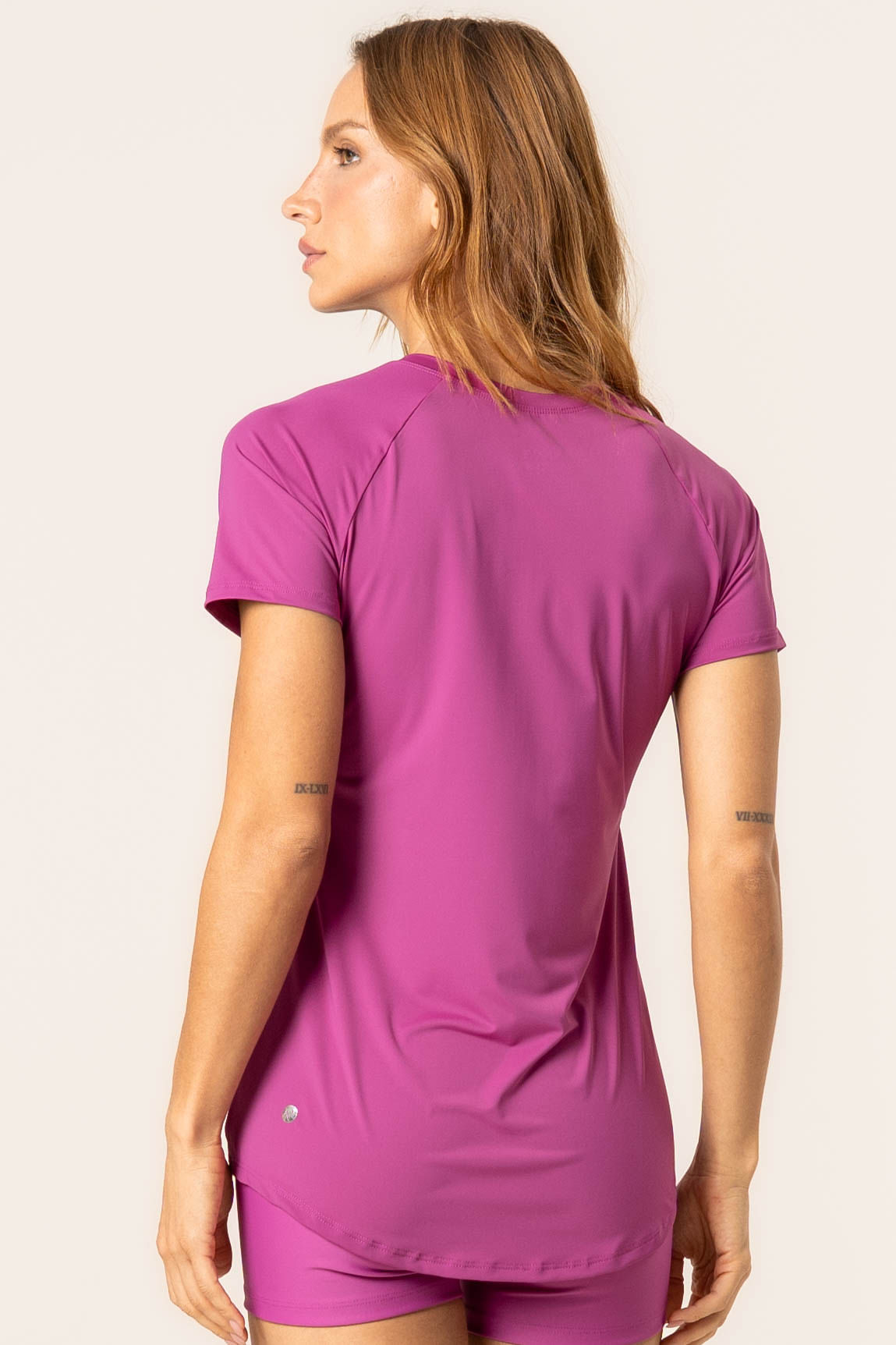 Camiseta Raglan Magenta Rosa-2 - Imagem 2