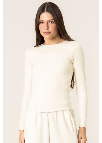 Blusa Manga Longa Contour Branco - Imagem 1