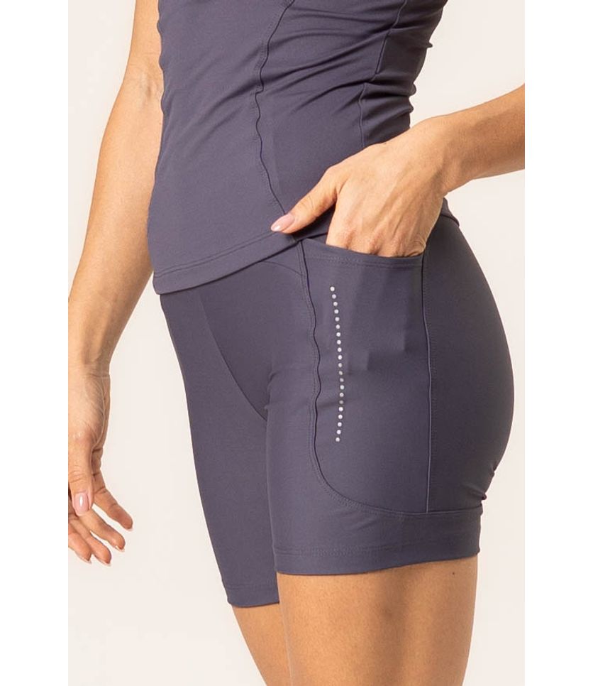 Shorts Médio Slim Shape Com 3 Bolsos Color Elite - Imagem 5 - Desktop