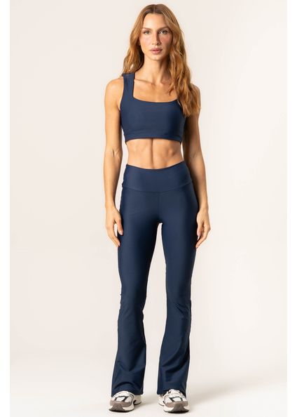 Calça Mini Flare Legging Studio Azul-marinho - Imagem 1