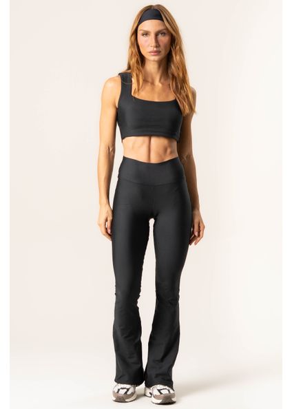 Calça Mini Flare Legging Studio Preto - Imagem 1